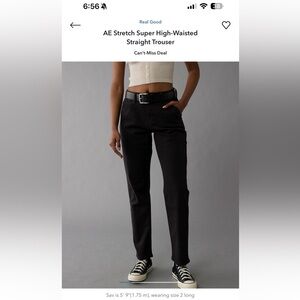 American Eagle Outfitters Black Straight Leg Pants